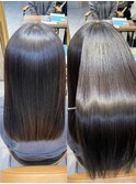 風になびく艶めきセミロング