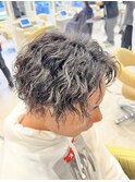 ショートマッシュ×ツイストスパイラルパーマ