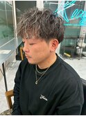 波巻きツイストスパイラルパーマ/フェザーパーマ/眉毛/メンズ