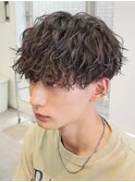 仙台ツイストスパイラルパーマ波巻きパーマ刈り上げ高めマッシュ