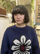 ニーム 栄(nimes) kaon ボブパーマ しっかりカールのボブ