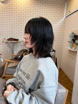 ブランニュー オーバー 難波店(Brandnew over) ボブウルフレイヤー 顔周りレイヤー