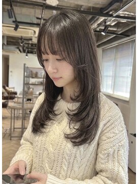 ラフィネ 成増店(raffine) 【raffine小森】ロングレイヤー/オリーブベージュ/20代30代/成増