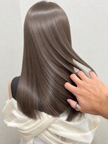 ラグナ 渋谷(LAGUNA)&nbsp;まろやかミルクティーグレージュ×艶髪ロング/ケアブリーチ