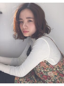 ユノ(juno) 【Lepes】伸ばしかけヘア簡単スタイリング ナチュラルボブパーマ