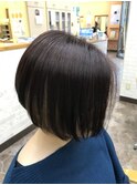 扱いやすさ◎前下がりボブ