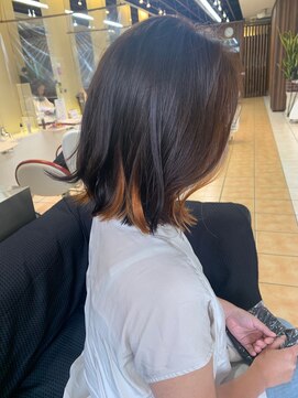 クオリス 赤塚店(QUALIS) 【QUALIS】インナーカラーボブスタイル