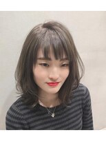 ダブル(W)&nbsp;【hair salon W】グレージュミディ