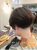 丸みのある刈り上げショート/白髪対応/大人女性/ロミー本厚木
