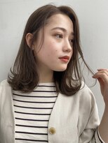 【GARDEN荒井夏海】前髪なしふんわりレイヤーロブ