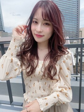 ルービック 難波(Rubik's) 透明ラベンダーカラーピンクアッシュ