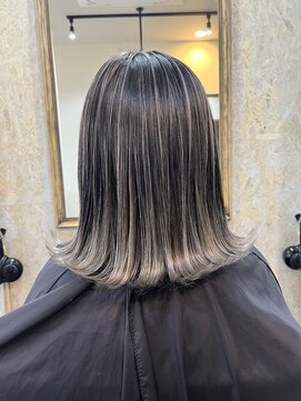 ファンド 千葉(fand) バレイヤージュ/ハイライトブリーチレイヤーカット