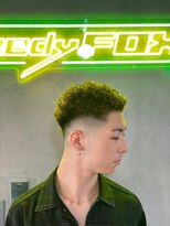 グリーディーフォックス 三軒茶屋(GreedyFOX)&nbsp;波巻き/マッシュパーマ/ウルフ/ハイライト<理容室>三軒茶屋