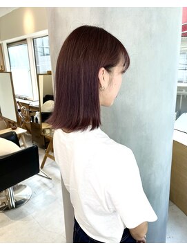 ヒビト 恵比寿 渋谷(HIBITO.) ◎髪質改善カラー グレージュ大人ボブ 切りっぱなしボブ恵比寿