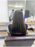 バレイヤージュ髪質改善レイヤー透明感白髪染めグレージュ中野