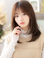 カバーヘア ブリス 大宮西口(COVER HAIR bliss) 透け感カーキベージュ小顔ミディアムレイヤーa大宮20代30代40代