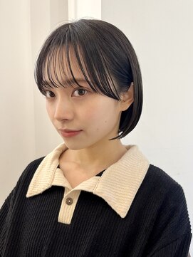 ルル 表参道(lulu.) 【高橋弥生】ボブ　シースルーバング