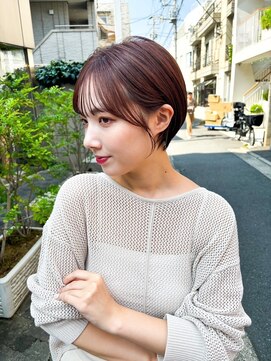 アンバー 池袋(amber) 丸みショート/アッシュベージュ/髪質改善[池袋駅]