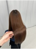 ナチュラルストレートベージュブラウン