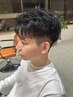メンズカット＋黒染めor白髪染めカラー￥8500