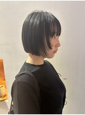 心斎橋 切りっぱなしボブ 姫カット 10代 20代 30代