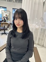 ハピネス 梅田茶屋町店(HAPPINESS)&nbsp;ミディアムレイヤー/韓国ヘア/髪質改善/顔まわり/ブリーチなし