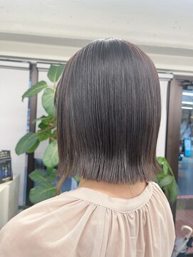 バルベストーキョーサウス(BARBES TOKYO SOUTH) 結べるオリーブグレージュヘイリーボブ【RISA】