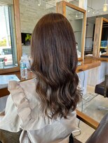 ラ メール ヘア デザイン(La mer HAIR DESIGN)&nbsp;ハイライトオリーブベージュレイヤーカットグラデーションカラー