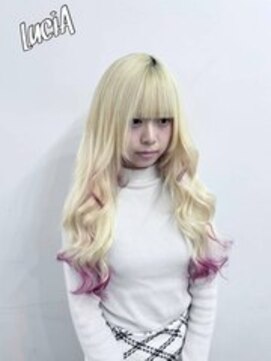 ルシア 京都四条河原町烏丸(LuciA) 【レミー100%/54cm】シールエクステ×裾カラー