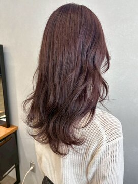 ミュラ(mulah) ブリーチなし暖色カラーチェリーブラウン＊ゆる巻き透明感カラー