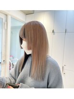 ヘアサロン ガリカ 表参道(hair salon Gallica)&nbsp;透け感ハイトーンベージュ×艶髪ブルーブラック