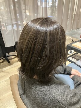 白髪ぼかしハイライト