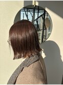 少し長めのパツっとボブ♪