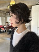 ショートボブパーマボブレイヤーパーマショートパーマ