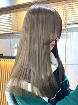 ワンズ リー 上大岡店(One's ly)&nbsp;イメチェンピンクベージュ アンブレラカラー前髪