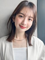 リヤン 表参道(lyann) うるツヤピンクベージュこなれヘアイメチェン前髪大人可愛い