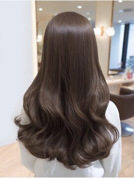 ダル 渋谷/表参道(DAL.) ハッシュカット顔周りカットダークブラウン美髪矯正レイヤー