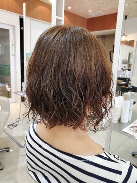 アール 滝ノ水店(#arl) くせ毛風クリームパーマボブウェーブ