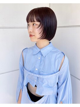 ヘアーアイストゥーレ(HAIR ICI TRE) ブリーチなしカラーピンクレッドラベンダーオレンジ 担当渡辺聖