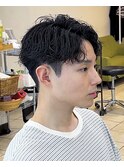 毛流れフェザールーズアクティブショート赤羽メンズパーマ