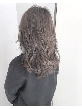 ヘアーアンドアトリエ マール(Hair&Atelier Marl) 【Marlイルミナカラー】グレーベージュの無造作セミディ♪