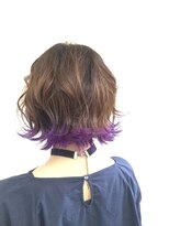 美容室ふつき 【裾カラー】パープル