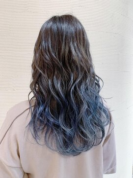 リフレアンドケア ミチ 幸町店(refre&care MICHI) ブルーアッシュグラデーションカラー