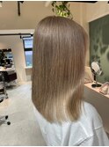 saraju ヒラノ 切りっぱし ミディアム グレージュ
