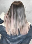【デザインカラー】艶ロング×高めインナーカラー