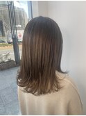 【サロンスタイル】アッシュベージュカラー