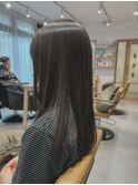 アッシュ/アッシュグレー/透明感カラー/【ブリーチ無し】