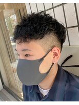 カズ 中津店(KAZU) MEN'S　HAIR　マッシュパーマ／スパイラル／メンズ／ショート