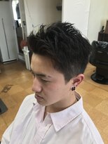 髪とく アグレッシブにアップバング(前髪かき上げ)