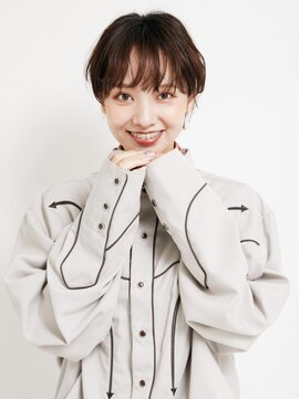 オンク 新宿(onk) 黒髪/グレーベージュ/レイヤーロング/前髪パーマ[新宿駅]